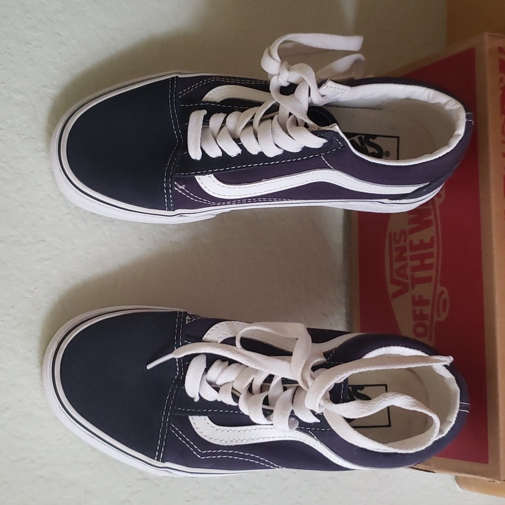 Navy suede Vans